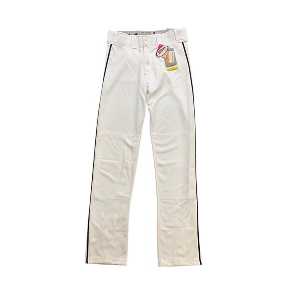 Easton Baseball Pants Mens Medium Navy White Mako 2 Piped Performance Quick Dry - Picture 1 of 15